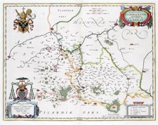 Reproduction carte ancienne - Archevêché de Cambrai 1663