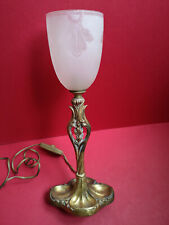 Lampe art nouveau bronze doré