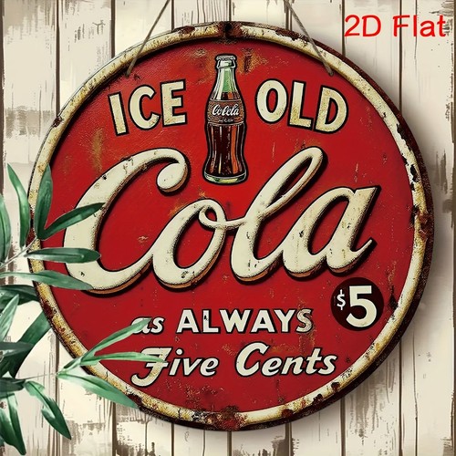 Ice old cola metal sign - old,