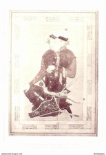 Iran Portrait of Timur of Persia (Original Engraving) 1909