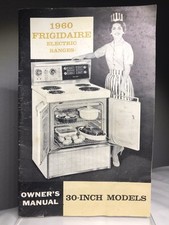 Vintage 1960 MCM Frigidaire Electric Range Manual ~ 30” Models