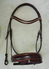 Bride de dressage en cuir avec