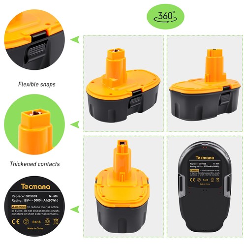 18v 5ah batterie - batterie/chargeur, pour