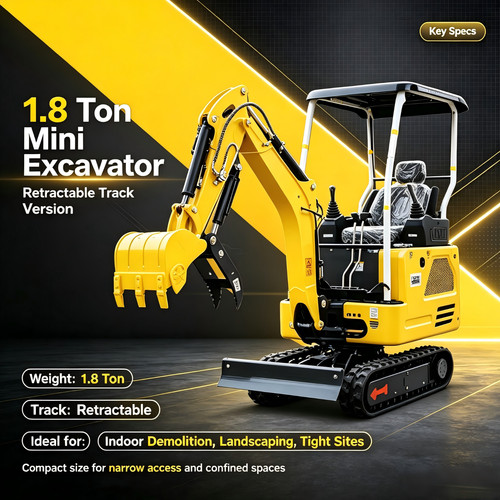 Ton mini excavator kubota - 1.8,