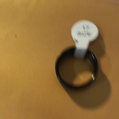 Bague anneau simple noir
