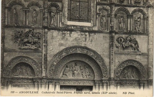 Cpa angouleme cathedrale - cpa,