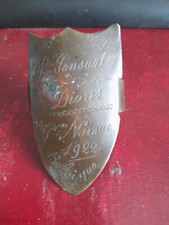 Plaque d'identité de vélo