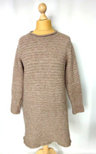 Robe pull maille crochet laine