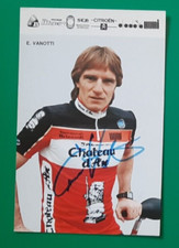 CYCLISME carte cycliste ENNIO VANOTTI équipe CHATEAU D'AX 1990 signée