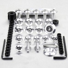 Kit visserie carenage en aluminium XTZ750 Super Tenere 89-96 Argent