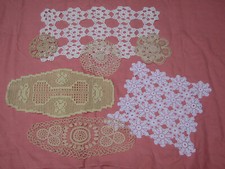 lot de 7 napperons ancien