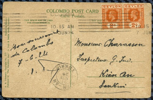 Carte colombo pour - carte, (ceylan)