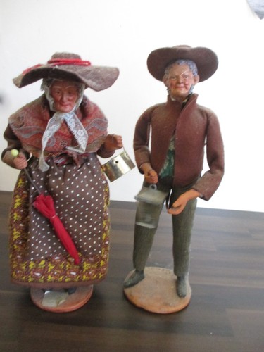 Lot vintage santons en - vintage, 2