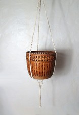 suspension en macramé Vintage