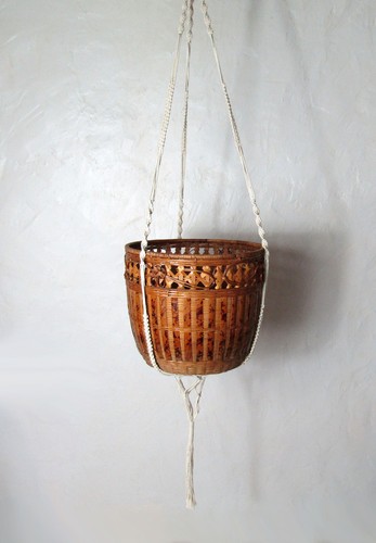 Suspension macramé vintage - suspension,