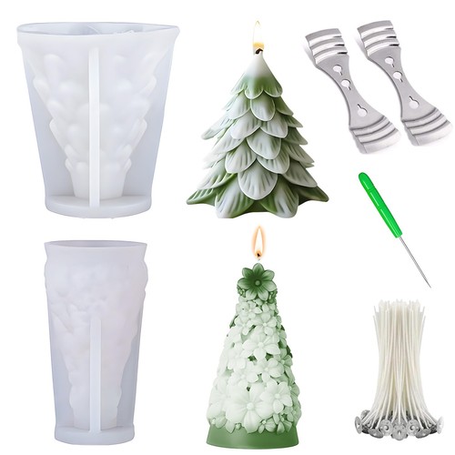 Moule bougie silicone sapin - à,
