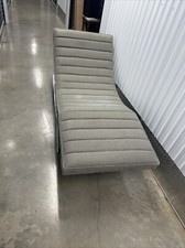 Steel Chrome Chaise Lounge MCM Style By Sunpan As Is