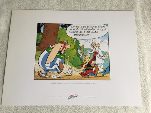 Sérigraphie astérix la - sérigraphie,