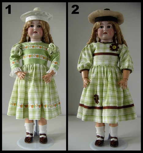 Robe poupée ancienne sfbj - poupée,