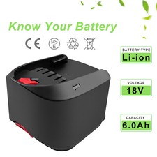 6Ah Batterie pour Bosch 18V PST PSR PSB 18 LI-2 2607336039 2607336040 Uneo Max