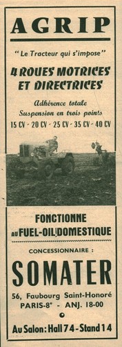 Publicité ancienne agrip - publicité,