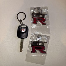 Nissan GT-R R32 R33 R34 Logo Metal Keychain Collectible 9cm New