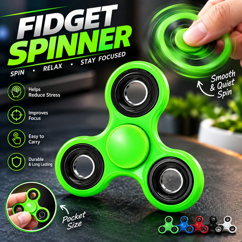Tri spinner fidget toy - fidget, edc
