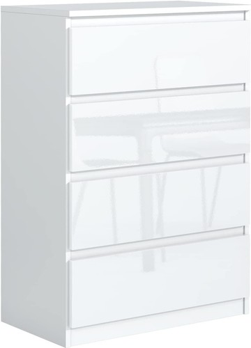 Commode blanche haute - commode,