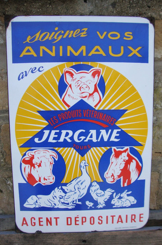 Plaque émaillée jercane - plaque,