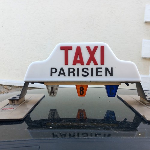 Taxi parisien enseigne - taxi,