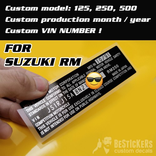 Custom suzuki cadre vin - rm,