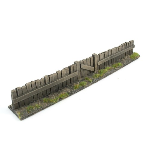 Clôture bois avec - en,