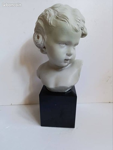Buste terre cuite enfant - terre, d