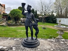 Sculpture régule patine noire