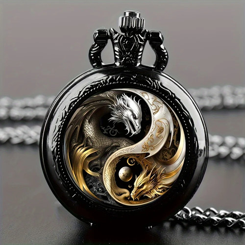 Montre gousset quartz double - quartz,