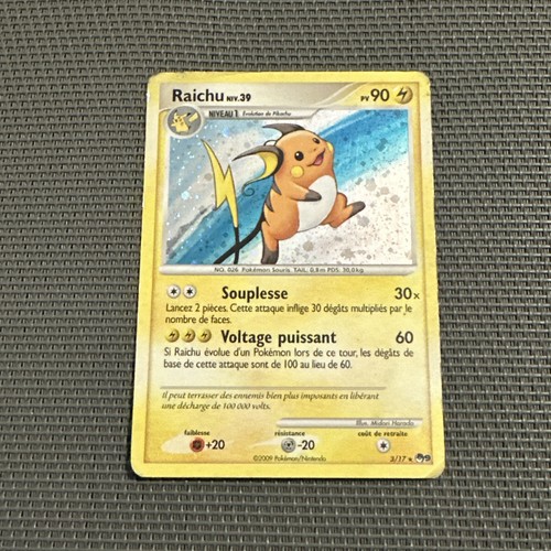 Carte pokémon raichu 17 - carte,