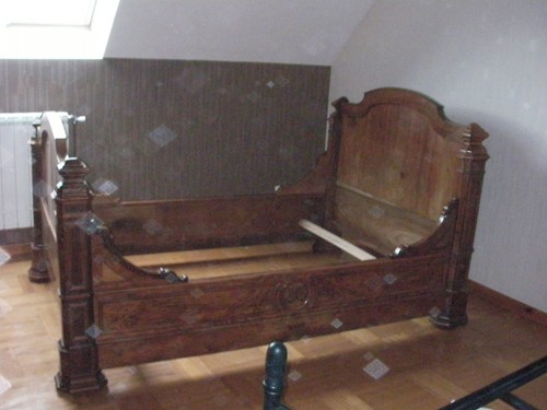 Lit bateau bois couchage - bois,