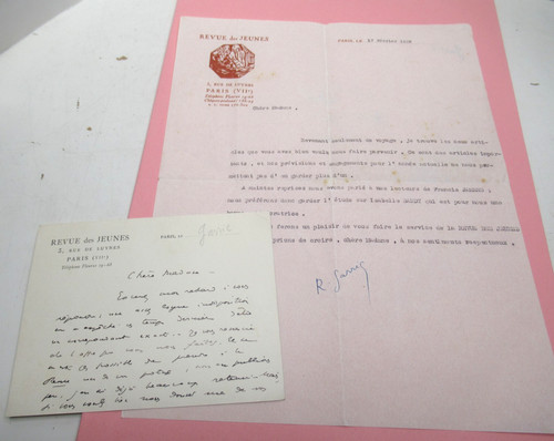 Robert garric autographe - robert,