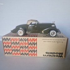 Auburn peedster  1935 marque WESTERN MODELS white métal /43 brooklin norev ccc