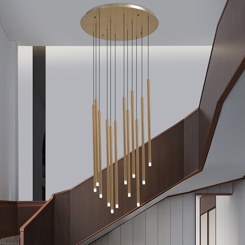 Large chandelier gold light - large,