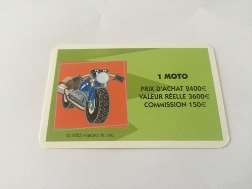 Carte acquisition moto - carte, 1