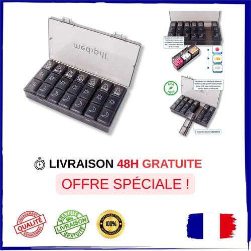 Pilulier semainier jours 3 - pilulier,