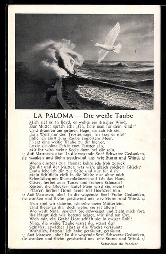 Lied paloma la colombe - la,