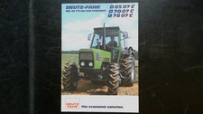 Deutz-Fahr D7007C Agriculture Brochure Vintage Tractor Specs