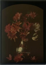AUTOCHROME (12x16.5) Olive EDIS Still Life, Bouquet Flowers, Rhododendron, 1907