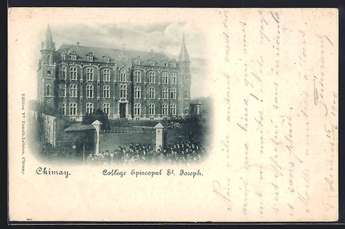 Cpa chimay collège episcopal - collège,