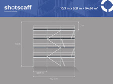 NEUF échafaudage de façade