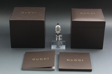 Near MINT / Full Set* Gucci 6800L Brown Silver Quartz Ladies Watch w/ Box JAPAN