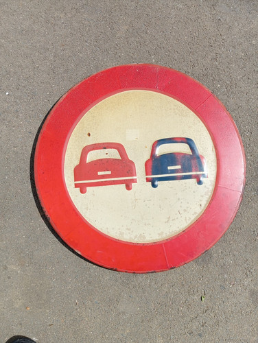 Rare ancien panneau routier - panneau,