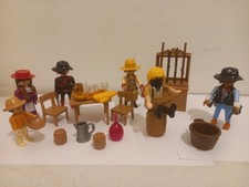 Playmobil Cowboy Scene Western Far West Saloon Lasso Sheriff Rack Furniture